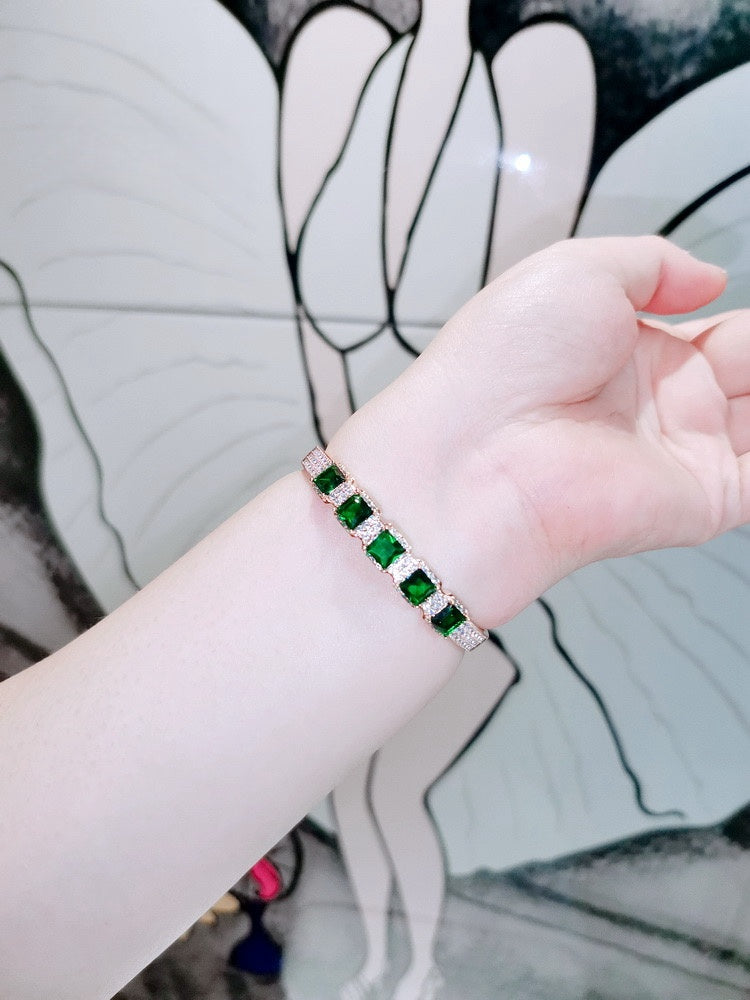 Radiant Faux Jade Bracelet