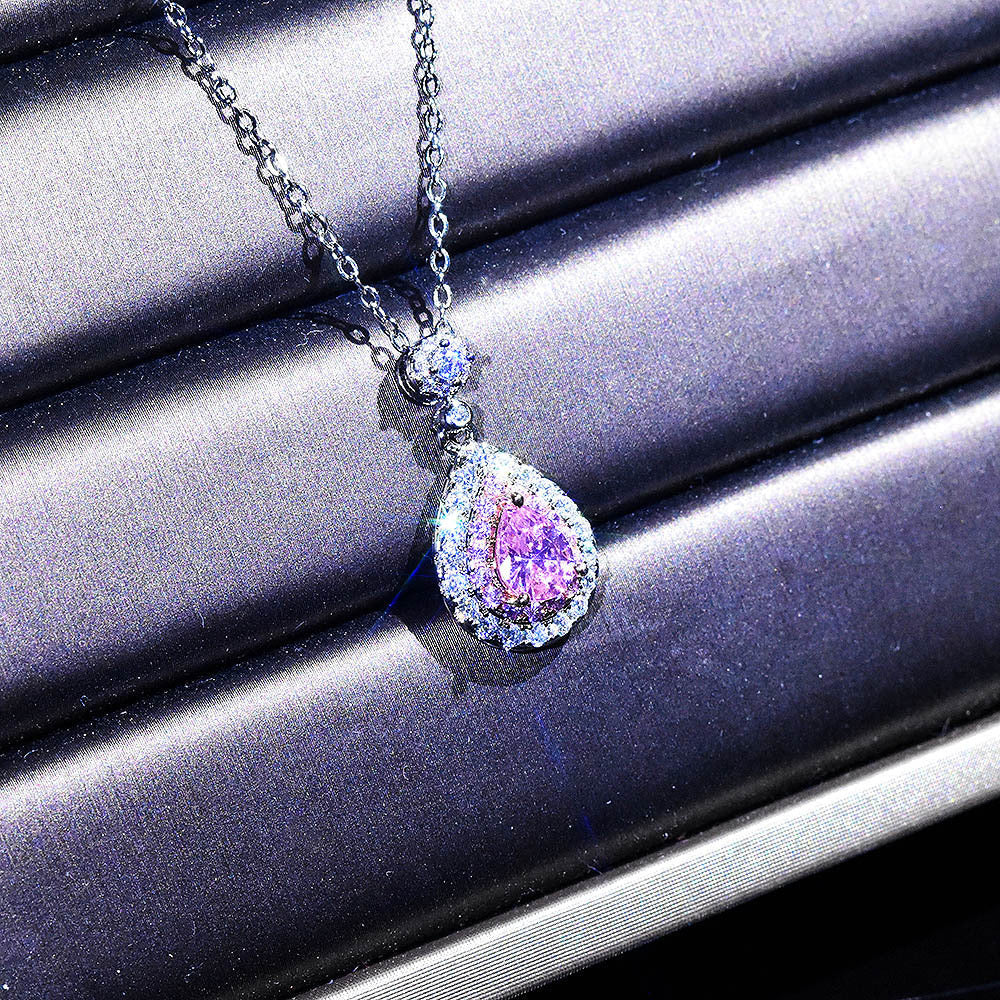 Moissanite zircon necklace