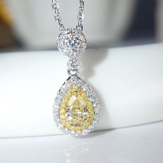 Moissanite zircon necklace