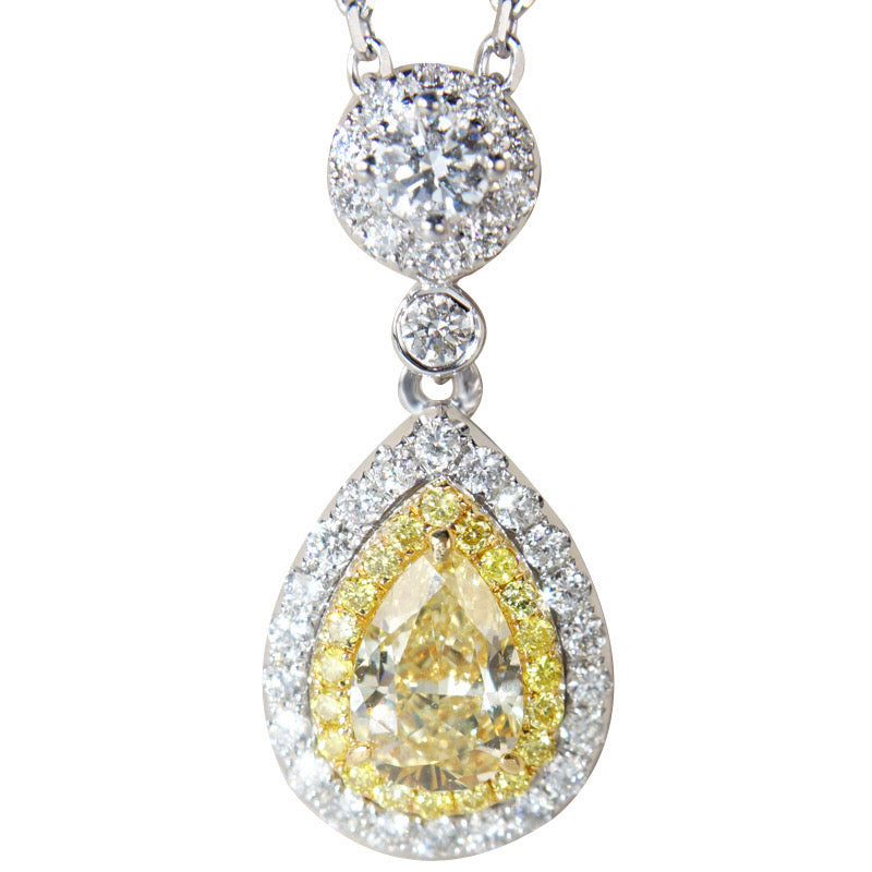 Moissanite zircon necklace