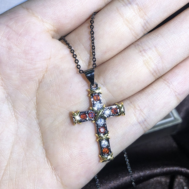 Celestial Cross Necklace