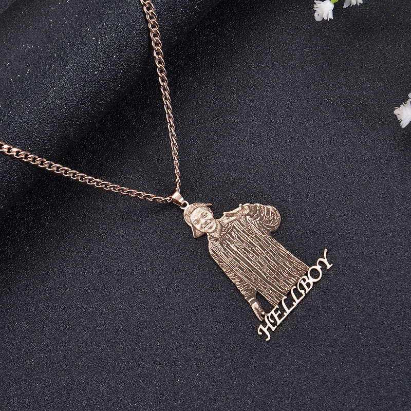 Custom Photo Engraved Pendant Necklace