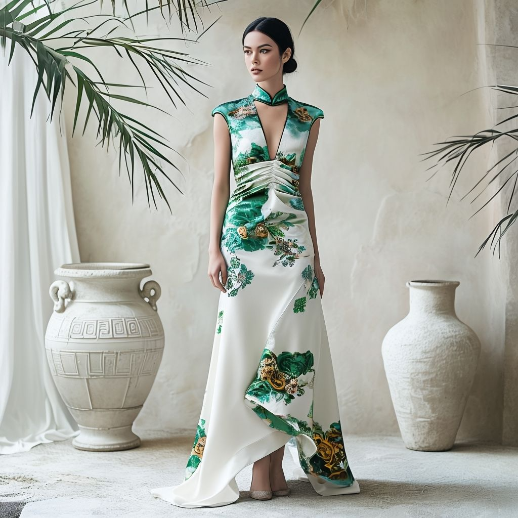 Emerald Blossom Gown