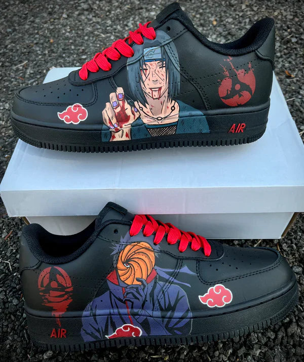 Itachi Uchiha Hand-Painted Sneakers