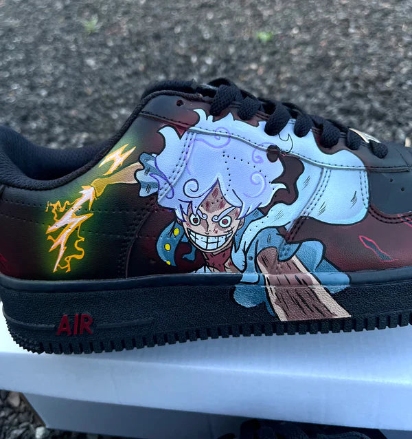 Luffy & Zoro Hand-Painted Sneakers