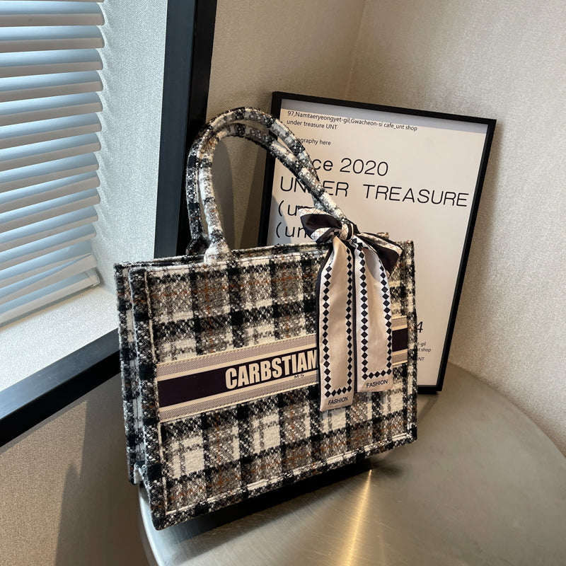 Custom Artisan Striped Weave Tote