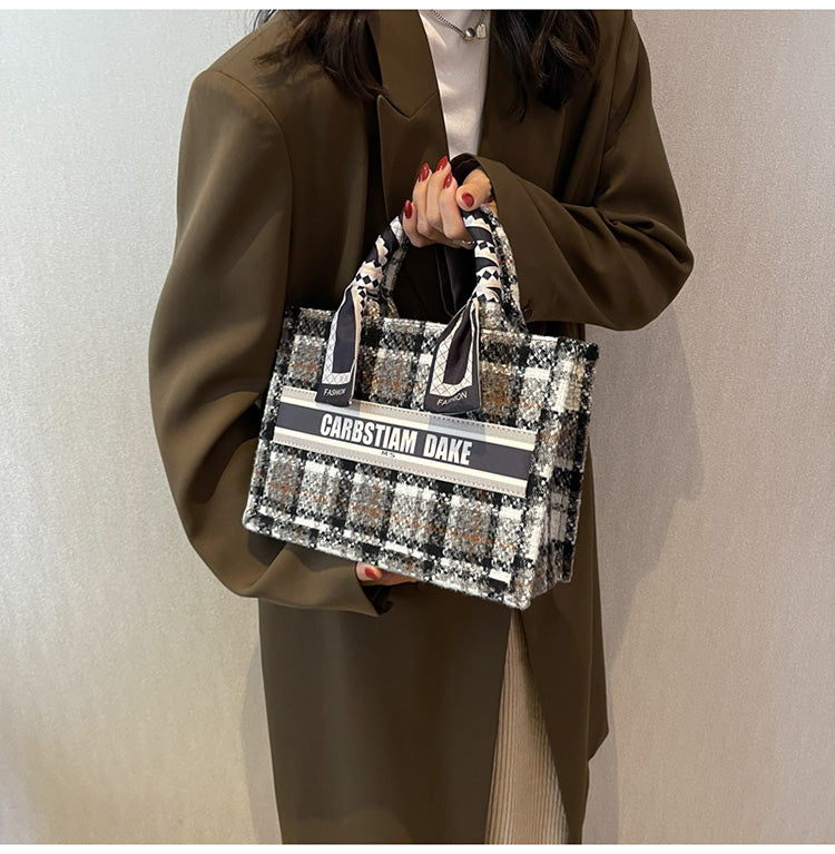 Custom Artisan Striped Weave Tote