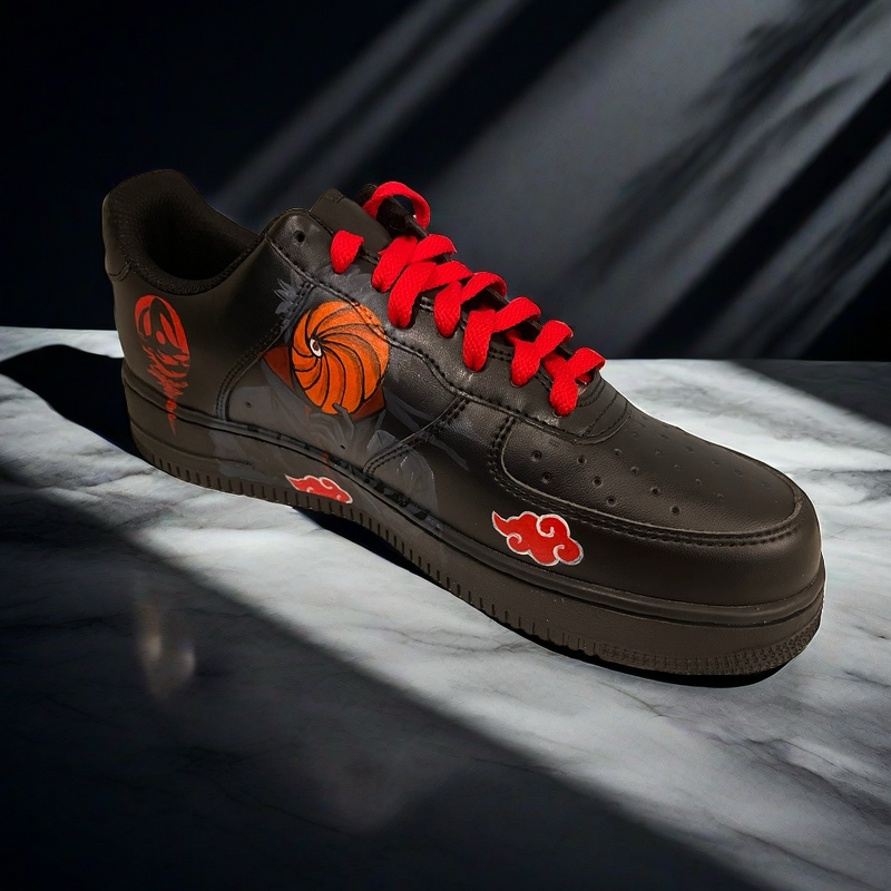 Hand-Painted Itachi Uchiha Sneakers