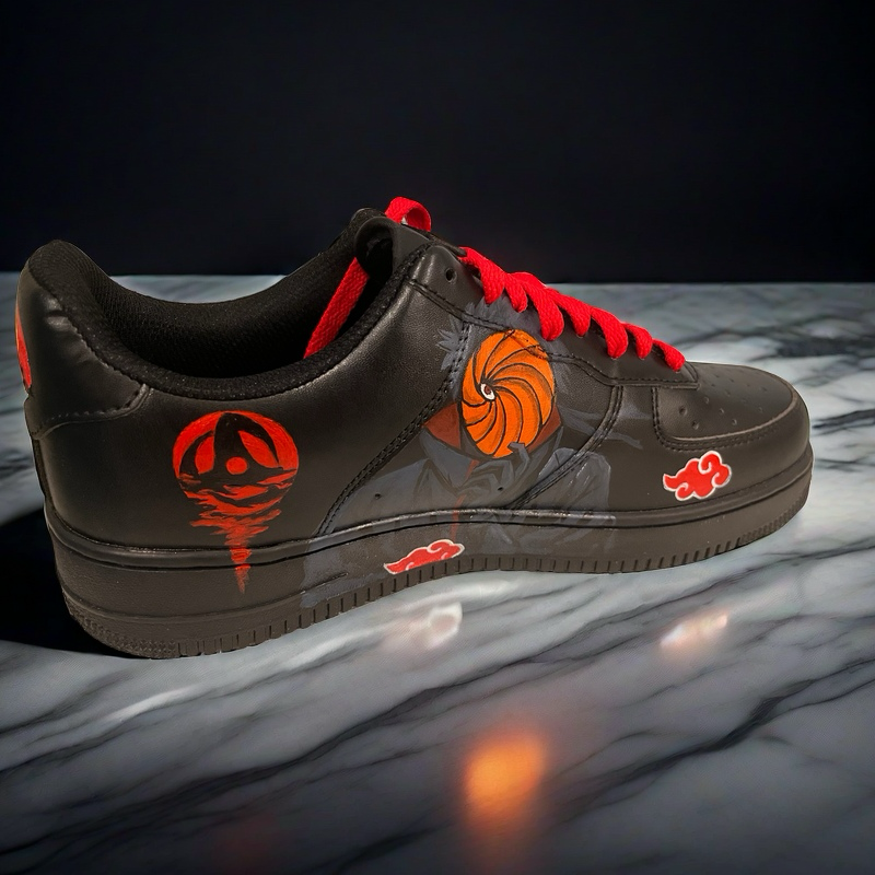 Hand-Painted Itachi Uchiha Sneakers